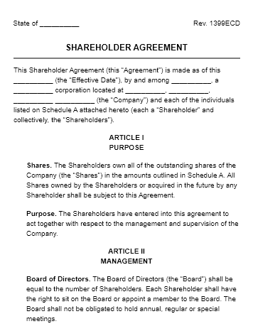 Shareholder Agreement